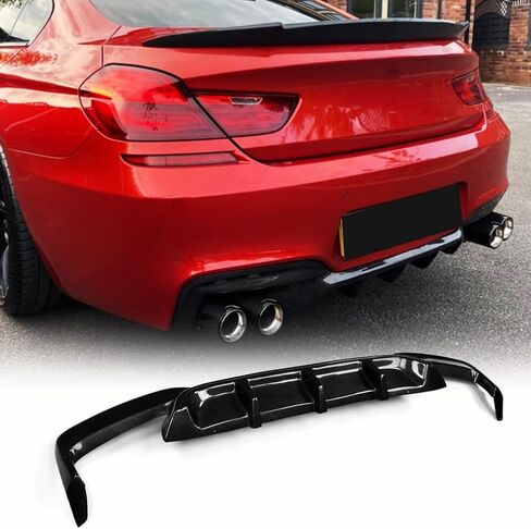M6 Rear Bumper Lip Diffuser Compatible with BMW 6 Series F06 F12 F13 640i 650i M Sport M6 2013-2018 Gloss Black FRP Rear Bumper Cover Lower Lip Spoiler Valance Protector Factory Outlet in Saudi Arabia