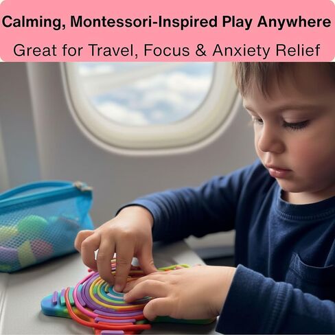 Travel Fidget Toy مجموعة للأطفال 26pcs مجموعة الحسية لإخفاء الإجهاد إبداع الفوضى شاشة مجانية تشمل حقيبة شاطئية للتخزين مثالية لتخزين الطائرات على الطريق هدية عيد ميلاد هدية عيد ميلاد in Saudi Arabia