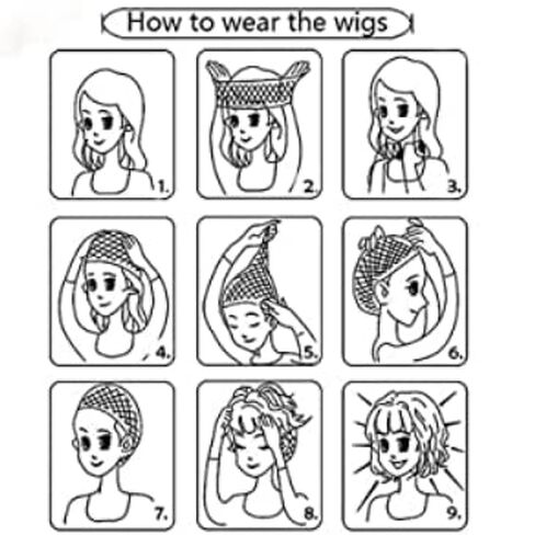 كوس بوا هانكوك شعر مستعار تأثيري مقاومة للحرارة الشعر الاصطناعية دور اللعب هالوين كرنفال حفلة تنكرية زي شعر مستعار للحفلات + غطاء شعر مستعار in Kuwait