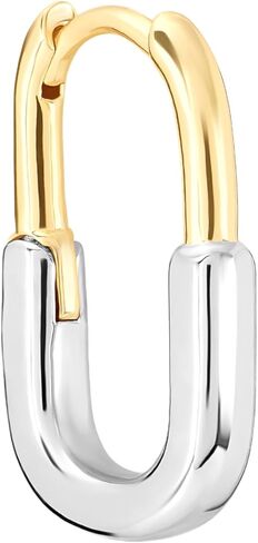 Amazon Essentials Plated Two-Tone Hoop Earrings in Saudi Arabia