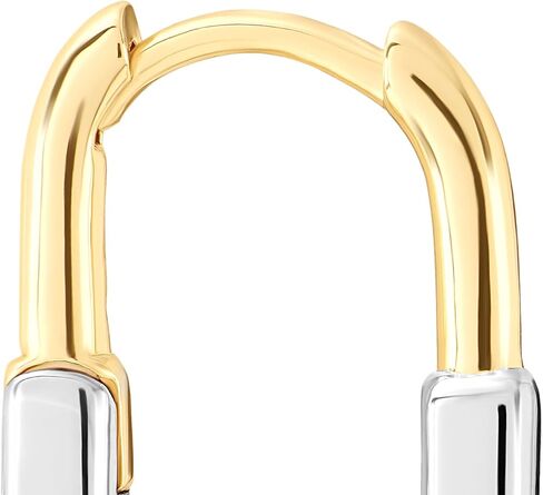 Amazon Essentials Plated Two-Tone Hoop Earrings in Saudi Arabia