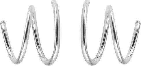 Mini Illusion Gold Hoops, Make 1 Piercing Look Like 2, Minimalist Double Hoops in Gold Filled, Gifts for Women, Handmade by Lotus Stone Jewelry in Kuwait