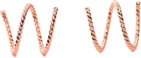 Mini Illusion Gold Hoops, Make 1 Piercing Look Like 2, Minimalist Double Hoops in Gold Filled, Gifts for Women, Handmade by Lotus Stone Jewelry in Kuwait