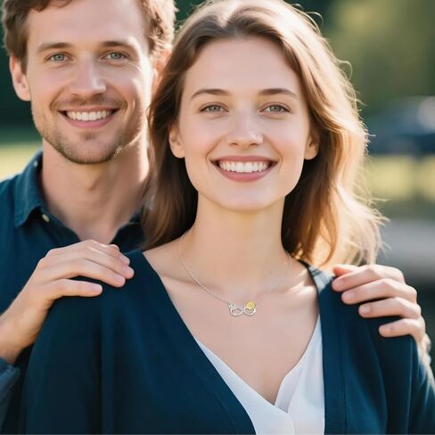 قلادات إنفينيتي للنساء، هدايا عيد ميلاد الذكرى السنوية للنساء الزوجة أنت قلادة عباد الشمس المشرقة لحفل زفافها وأمها 20 بوصة in Kuwait