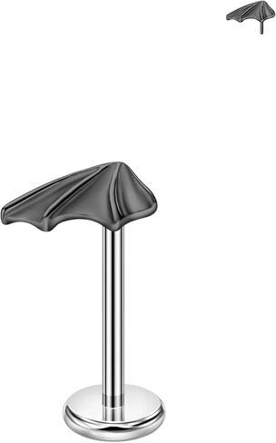 FANSING الخفافيش الجناح الأنف خواتم للنساء الرجال الجراحية الصلب الغضروف القرط مسمار Threadless Labret ترصيع ل هيليكس روك محارة الزنمة شحمة الأذن لثقب الأذن اليسرى in Saudi Arabia