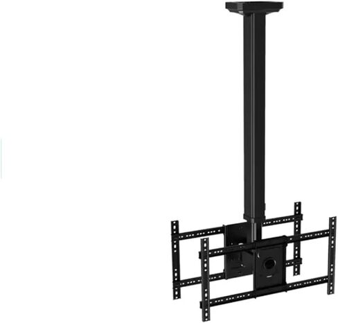 T5520 dual-screen TV ceiling mount retractable rotating black 32-65 inches(Silver) in Saudi Arabia