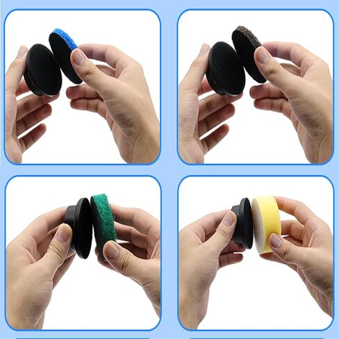 Electric Spin Scrubber Bathroom, Handheld Electric Scrubber for Cleaning with 8 Replaceable Brush Heads, 1 Net Bag, Power Spin Scrubber for Kitchen Shower Sink Grout Corner Stove in Kuwait