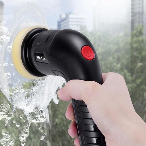 Electric Spin Scrubber Bathroom, Handheld Electric Scrubber for Cleaning with 8 Replaceable Brush Heads, 1 Net Bag, Power Spin Scrubber for Kitchen Shower Sink Grout Corner Stove in Kuwait