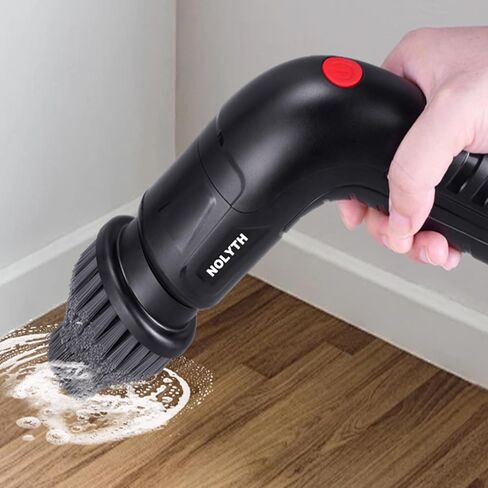 Electric Spin Scrubber Bathroom, Handheld Electric Scrubber for Cleaning with 8 Replaceable Brush Heads, 1 Net Bag, Power Spin Scrubber for Kitchen Shower Sink Grout Corner Stove in Kuwait