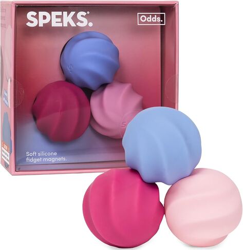 Speks Odds Soft Silicone Fidget Magnets | Silent Fidget Toys for Adults Ages 14+ | Textured Magnetic Balls & Stress Relief Desk Toys | Orange in Kuwait