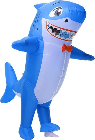 Inflatable Shark Costume Blow up Animal Costume Shark Suit Cosplay Party Halloween Suit in Kuwait