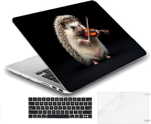 Compatible with MacBook Air 15.3-inch, Hard Shell Case with Keyboard Cover and Screen Protector (A2941, M2 Chip / A3114, M3 Chip / A3241, M4 Chip, 2023-2025 Release) - Hedgehogs MC22845 in Kuwait