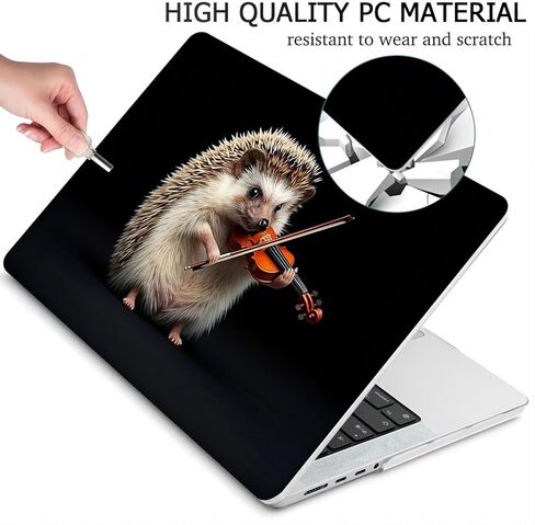 Compatible with MacBook Air 15.3-inch, Hard Shell Case with Keyboard Cover and Screen Protector (A2941, M2 Chip / A3114, M3 Chip / A3241, M4 Chip, 2023-2025 Release) - Hedgehogs MC22845 in Kuwait