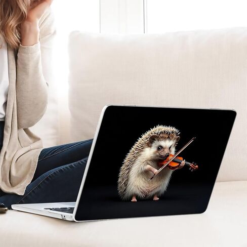 Compatible with MacBook Air 15.3-inch, Hard Shell Case with Keyboard Cover and Screen Protector (A2941, M2 Chip / A3114, M3 Chip / A3241, M4 Chip, 2023-2025 Release) - Hedgehogs MC22845 in Kuwait