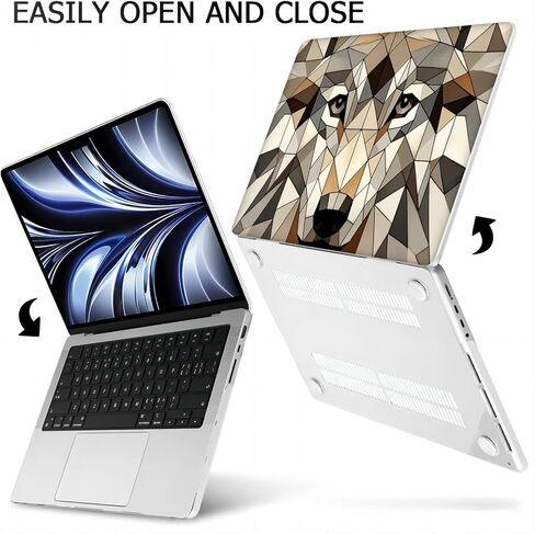 متوافق مع جهاز MacBook Air مقاس 15.3 بوصة، حافظة صلبة مع غطاء لوحة مفاتيح وواقي شاشة (A2941، M2 Chip / A3114، M3 Chip / A3241، M4 Chip، إصدار 2023-2025) - Wolf MC22740 in Saudi Arabia
