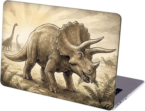 Compatible with MacBook Pro 16-inch, Hard Shell Case with Keyboard Cover and Screen Protector (A2485, M1 / A2780 M2 / A2991 M3 / A3403 A3186 M4, 2021-2025 Release) - Dinosaurs MC22864 in Saudi Arabia