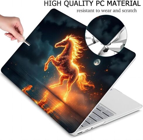 Compatible with Surface Laptop Go 2/1 12.4 inch, Hard Shell Case with Keyboard Cover and Screen Protector (Models:2013&1943, 2022 2020 Release) - Fire Horse MC22794 in Saudi Arabia