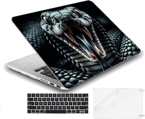 Compatible with MacBook Pro 16-inch, Hard Shell Case with Keyboard Cover and Screen Protector (A2141, 2020 2019 Release) - Snakes MC23403 in Saudi Arabia