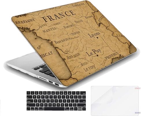 متوافق مع جهاز MacBook Air مقاس 15.3 بوصة، حافظة صلبة مع غطاء لوحة مفاتيح وواقي شاشة (A2941، M2 Chip / A3114، M3 Chip / A3241، M4 Chip، إصدار 2023-2025) - خريطة عتيقة MC22722 in Saudi Arabia