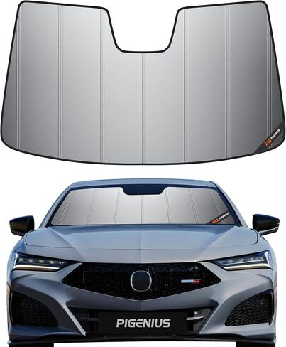 مظلة شمسية للزجاج الأمامي لسيارة Acura TLX 2015-2020، بدون مستشعر، مظلة شمسية للزجاج الأمامي الفاخر، 6 طبقات من واقي الشمس، طية الأكورديون، بدون خياطة in Saudi Arabia