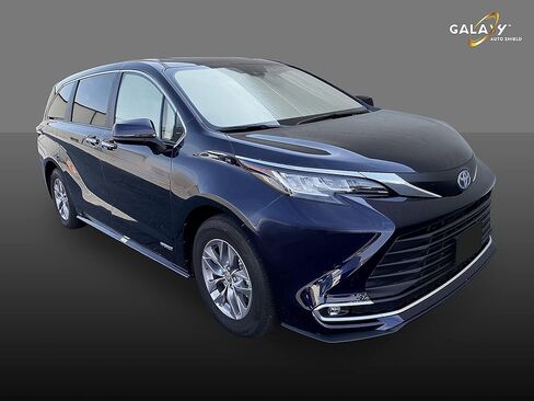 GalaxyAutoShield Custom Fit Reflective Windshield Sun Shade Compatible with 2021 2022 2023 2024 2025 2026 Toyota Sienna Minivan, Insulated Privacy Blockout UV Reflector Protection -Made in USA in Saudi Arabia