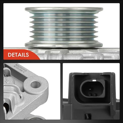 A-Premium Alternator Compatible with Kia Sorento 2019-2020 3.3L, Sedona 2019-2021, Cadenza 2017-2020, 12V 180A 6-Groove Pulley Clockwise, Replace# 373003L050 in Saudi Arabia