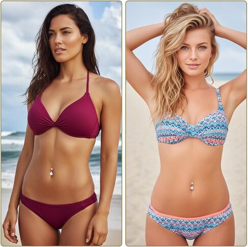 9PCS Gold Belly Button Rings, Anti-Sensitive Stainless Steel Dangle Belly Piercing Jewelry, Exquisite Versatile Navel Piercing Jewelry for the Beach, Festivals and Everyday Wear in Kuwait