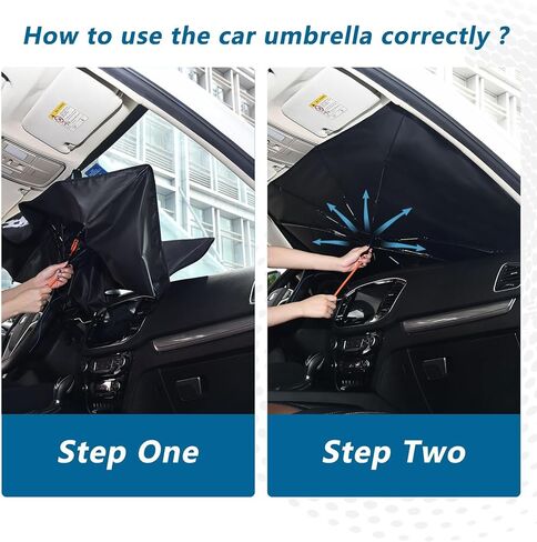 Car Windshield Sun Shade Umbrella Leopard Butterfly Print, Auto Visor Heat Insulation UV Protection 58x29.7 in in Saudi Arabia