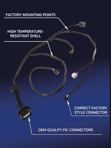 Left Rear Door Wiring Harness with Rear Heated Seats Compatible with F150 FX2 FX4 Lariat Platinum 2010-2014, SVT R-aptor 2011-2013,Limited 2013-2014 Crew Cab Replace AL3T14633AA AL3Z14631AAA in Kuwait