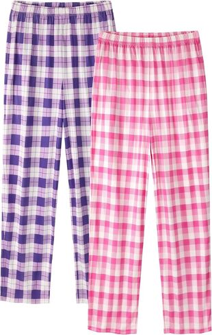 IHU Girls Pajama Pants Soft Cute Print Plaid Pattern PJ Bottoms Kids Lounge Sleep Pants Sleepwear with Pockets in Saudi Arabia