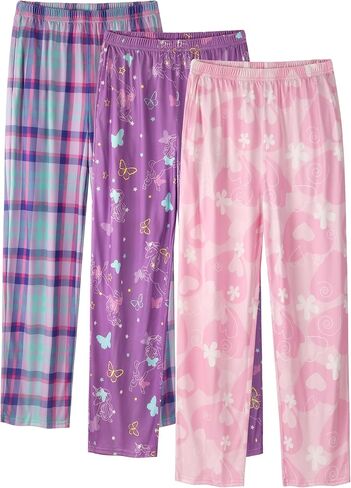 IHU Girls Pajama Pants Soft Cute Print Plaid Pattern PJ Bottoms Kids Lounge Sleep Pants Sleepwear with Pockets in Saudi Arabia