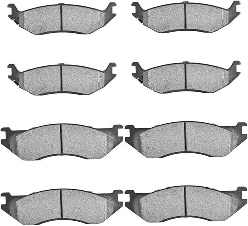JLEO D966 D898 Ceramic Brake Pads Front Rear Driver and Passenger Side for 2003-2006 Dodge Durango,2002-2005 Dodge Ram 1500 2wd 4wd 8pcs in Saudi Arabia