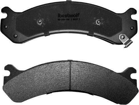 4PCS Rear Disc Ceramic Brake Pads D909, For GMC Sierra 3500 HD Classic, For Chevy Silverado 3500 HD 2001 2002 2003 2004 2005 2006 2007 2008 2009 2010 in Kuwait