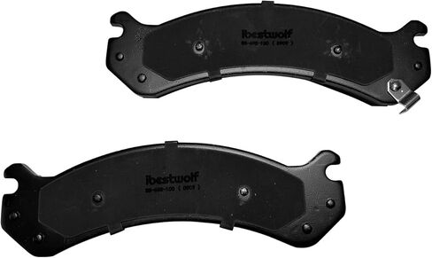 4PCS Rear Disc Ceramic Brake Pads D909, For GMC Sierra 3500 HD Classic, For Chevy Silverado 3500 HD 2001 2002 2003 2004 2005 2006 2007 2008 2009 2010 in Kuwait