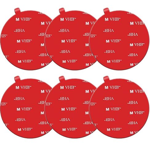 Double Sided Adhesive Pads Squares,Made of 3 M V HB 5952,Car Mount Sticky Pad Replacement.Sticky Dash Cam Mounting Tape.Heavy Duty Tape Sticker for Dashboard &Daily Use.Waterproof,Heat-Resistant.6 PCS in Saudi Arabia