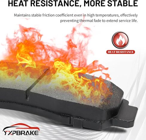 Front Rear Ceramic Brake Pads with Hardware Fit for Toyota Corolla 2017 2018, Matrix S 2019 2020 2021 2022 2023, Matrix XRS 2010, Scion tC 2011-2016, iM 2016, Pontiac Vibe 2009 2010 in Kuwait