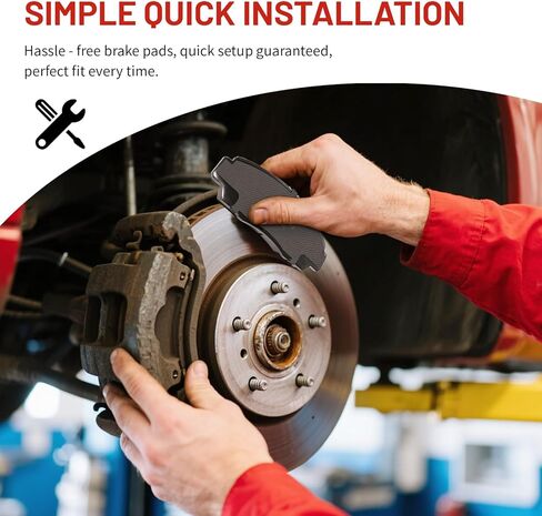 Front Rear Ceramic Brake Pads with Hardware Fit for Toyota Corolla 2017 2018, Matrix S 2019 2020 2021 2022 2023, Matrix XRS 2010, Scion tC 2011-2016, iM 2016, Pontiac Vibe 2009 2010 in Kuwait