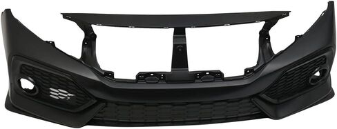 IKON MOTORSPORTS, Front Bumper Compatible with 2016-2021 Honda Civic, Factory Style Unpainted PP Cover Conversion Bodykit in Saudi Arabia