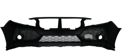 IKON MOTORSPORTS, Front Bumper Compatible with 2016-2021 Honda Civic, Factory Style Unpainted PP Cover Conversion Bodykit in Saudi Arabia