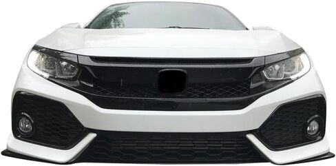 IKON MOTORSPORTS, Front Bumper Compatible with 2016-2021 Honda Civic, Factory Style Unpainted PP Cover Conversion Bodykit in Saudi Arabia