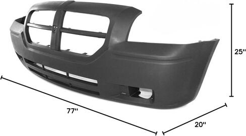 MBI AUTO - Primered, Front Bumper Cover Fascia Replacement for 2005 2006 2007 Dodge Magnum 05 06 07, CH1000429 in Kuwait