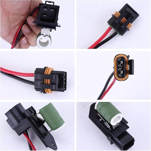 Zcargel Cooling Fan Motor Wiring Harness Fit for Jeep Wrangler 2009-2018 Automotive Engine Cooling Fan Motor Wiring Harness Replace 55056789AA 55056789AB 55056789AC Radiator Fan Motor Wiring Harness in Kuwait