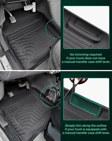 for Ford F150 Floor Mats: 1980-1996 Accessories, for Ford Bronco Floor Liners 1980-1994 1995 1996, for F250/F350 1980-1997 All Weather TPE Truck Liners, Interior Heavy Duty Classic Pickup Truck Mats in Kuwait