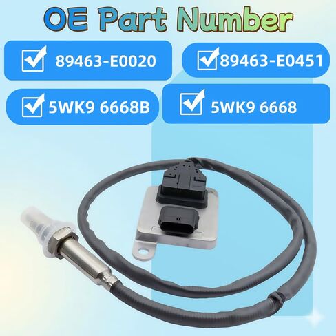 89463-E0020 مستشعر أكسيد النيتروجين مستشعر أكاسيد النيتروجين يستبدل 5WK9 6668B 5WK9 6668 89463-E0451 متوافق مع هينو 268 2012-2020، هينو 268A 2012-2014، هينو 338 2012-2020، هينو 338CT 2012-2014 in Kuwait
