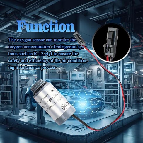 16916 استبدال مستشعر الأكسجين لآلات Robinair R-1234yf، متوافق مع معرفات المبردات 16990/16995، مناسب لـ AC1234-4 /AC1234-4SL /AC1234-4-230 /AC1234-9 /AC1234-6 in Kuwait