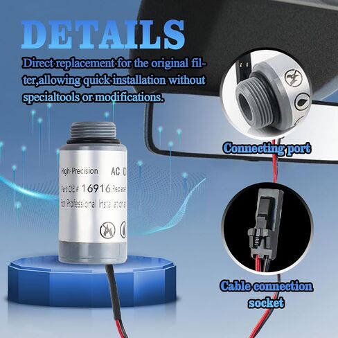 16916 استبدال مستشعر الأكسجين لآلات Robinair R-1234yf، متوافق مع معرفات المبردات 16990/16995، مناسب لـ AC1234-4 /AC1234-4SL /AC1234-4-230 /AC1234-9 /AC1234-6 in Kuwait