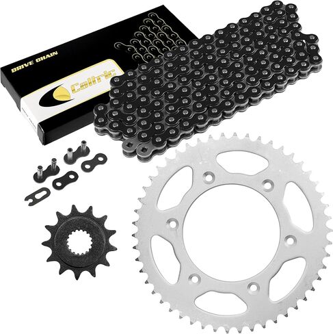 Caltric Black Drive Chain And Sprocket Kit Compatible with Honda CRF450R 2002 2003 520-120 in Saudi Arabia