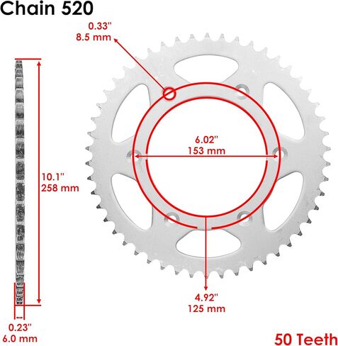 Caltric Black Drive Chain And Sprocket Kit Compatible with Honda CRF450R 2002 2003 520-120 in Saudi Arabia