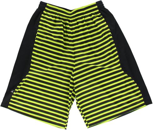 شورت كرة السلة Nike Dri-Fit AJX Flipped Retro للرجال من Jordan - أسود/Volt-Large in Saudi Arabia