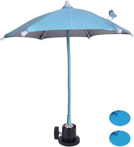 Magnetic Phone Umbrella for Sun, Outdoor Phone Sun Shade Shield with 360° Flexible Suction Cup Stand, Mini Shade Cover for Protect Cellphone Screen from Sun Rain (C) in Saudi Arabia